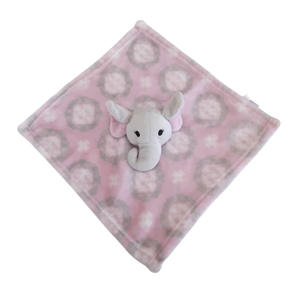 Hudson Baby HB Pink Elephant Lovey Plush Soother Comforting Security Blanket